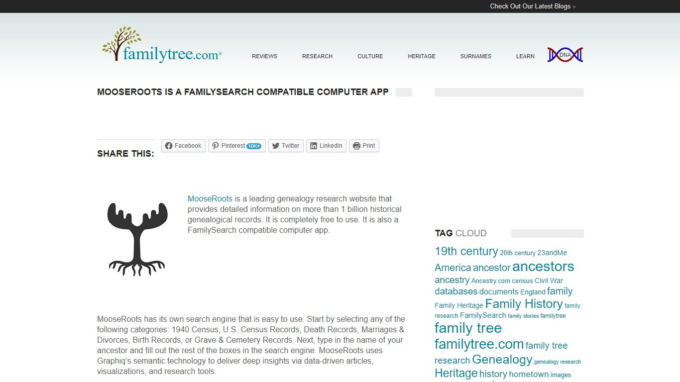 MooseRoots is a FamilySearch Compatible Computer App